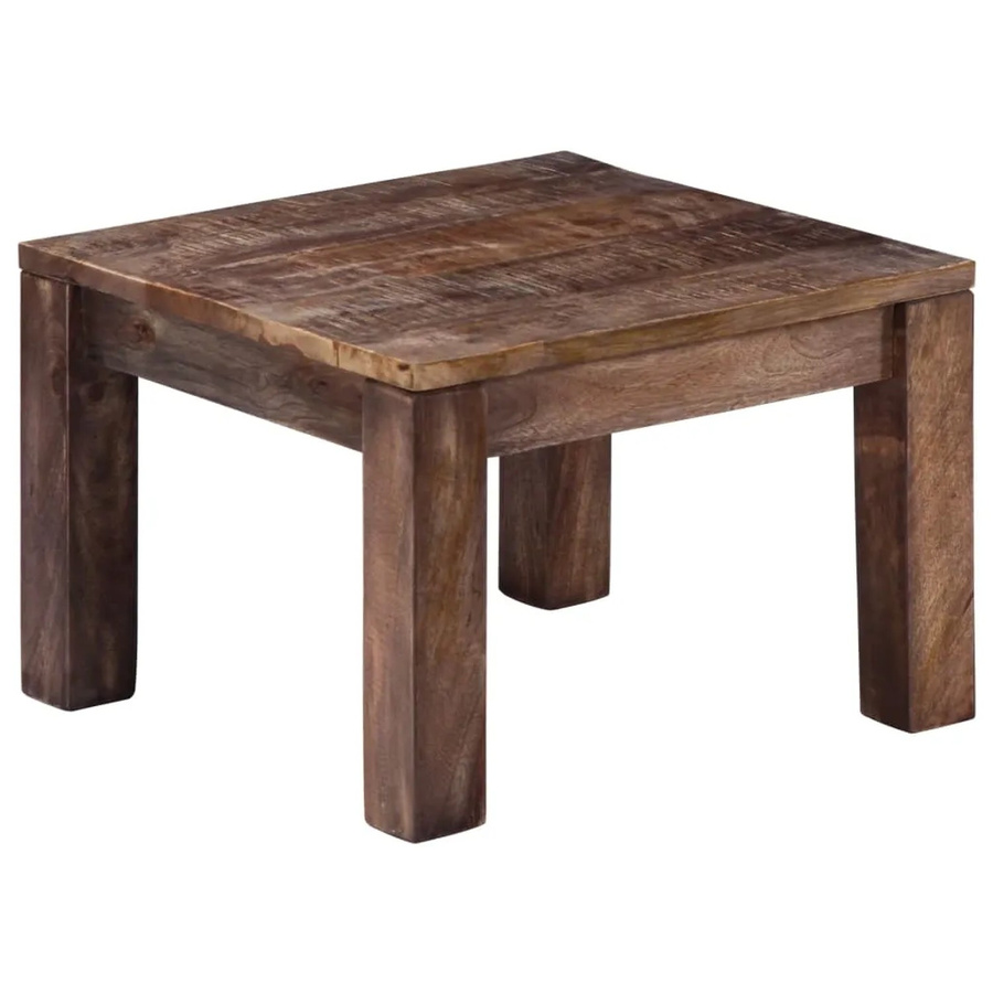 vidaXL Couchtisch aus Massivholz Mango in Braun, B/T/H: 50 x 50 x 35 cm - Bild 2