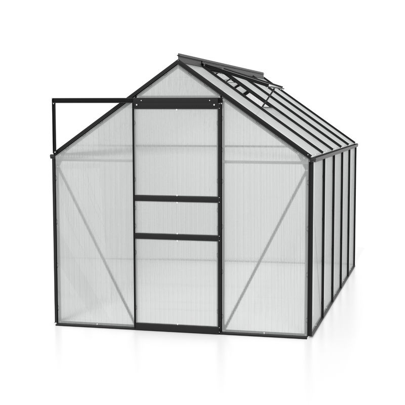 Vitavia Gewächshaus Venus 6200 Schwarz 6,2 m² mit 4 mm Hohlkammerplatten - Bild 3