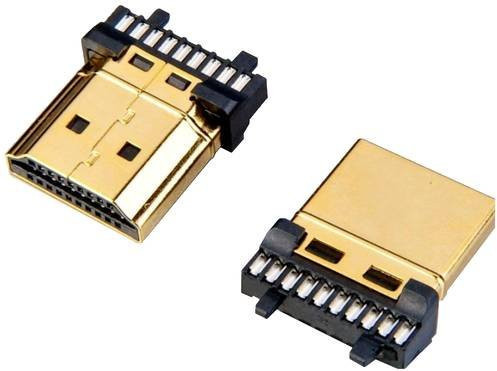 Lyndahl HDMI-Steckverbinder mit 19 Polen in Gold - Bild 1