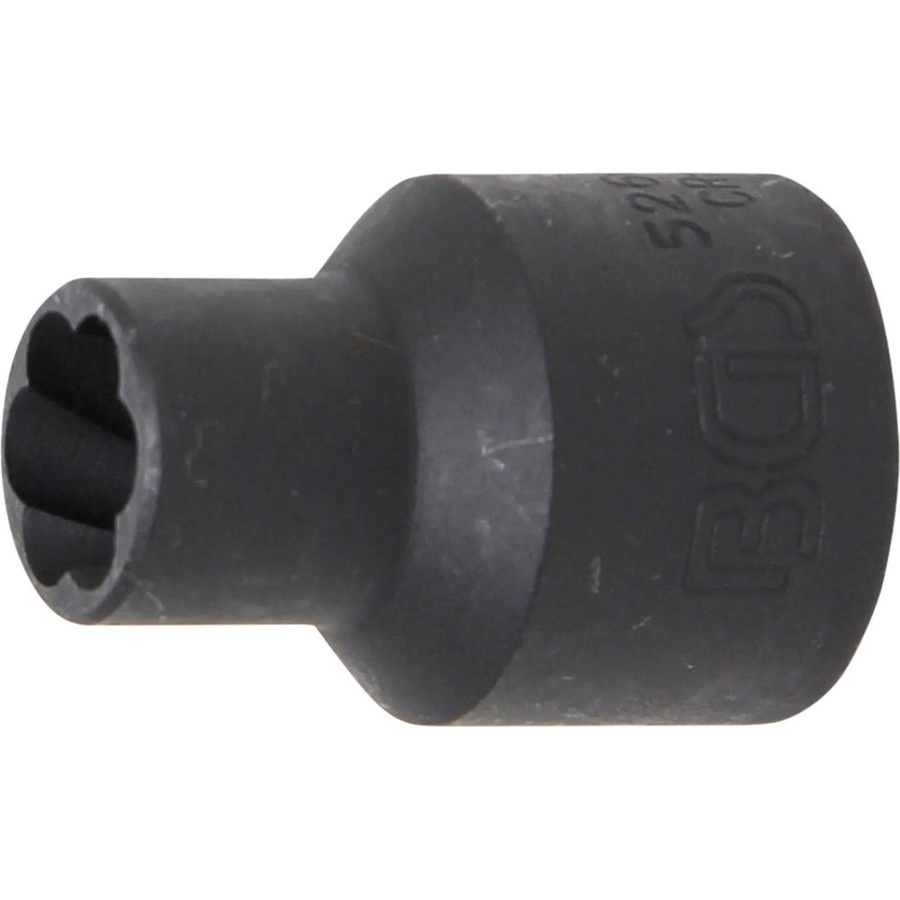 BGS Spiral-Profil-Steckschlüssel-Einsatz Schraubenausdreher 5266-10 mit 1/2 Zoll Innenvierkant Antrieb und 10 mm Schlüsselweite - Bild 2