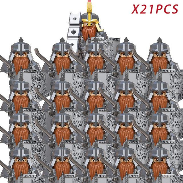 LEGO Herr der Ringe Ork-Kommandant, Halbork-Soldat, Modellbausteine, ab 14 Jahren - Bild 1