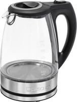 Clatronic Glas-Wasserkocher WKS 3744 G in Transparent, Schwarz und Silber - Bild 1