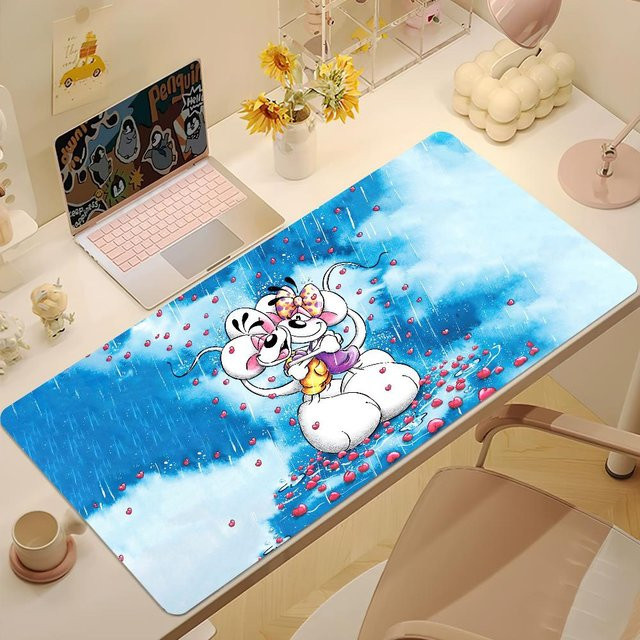 LISA Mauspad Cartoon Design Blau, rutschfest und verdickt, B/T/H: 90 x 40 x 0,2 cm - Bild 1