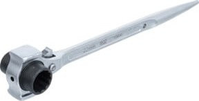BGS Gerüstbauer-Knarre 3-in-1 in Silber, Schlüsselweite: 19 mm und 22 mm - Bild 1