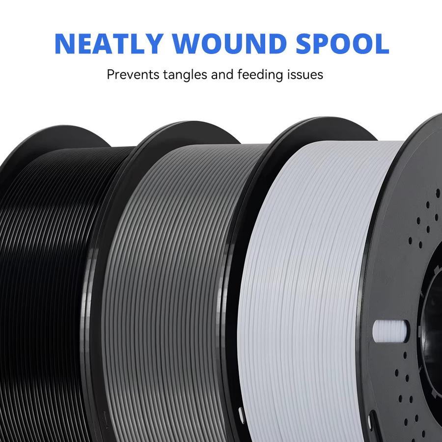 KINGROON PETG Filament 1,75mm Grau, 10kg (10 Rollen) für FDM 3D-Drucker - Bild 3