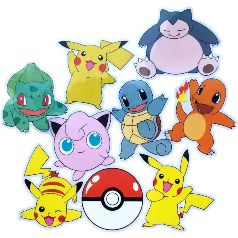 Bandai Kawaii Anime Pokemon Aufkleber in Multicolour für Handyhülle, Laptop und Dekoration - Bild 2