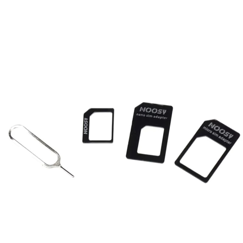 4-in-1 SIM-Kartenadapter Set in Weiß für Nano-SIM zu Micro-SIM Konvertierung inklusive Auswurfstift für Xiaomi und andere Smartphones - Bild 2