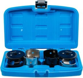 BGS Ölfilterschlüssel-Satz 4-teilig in Blau mit 3/8 Zoll Aufnahme für Durchmesser 60-80 mm und 80-96 mm - Bild 1