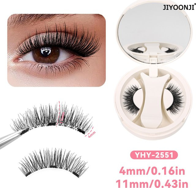 JIYOONJI Manga-Magnetwimpern-Set, 1 Paar, natürlich - Bild 1