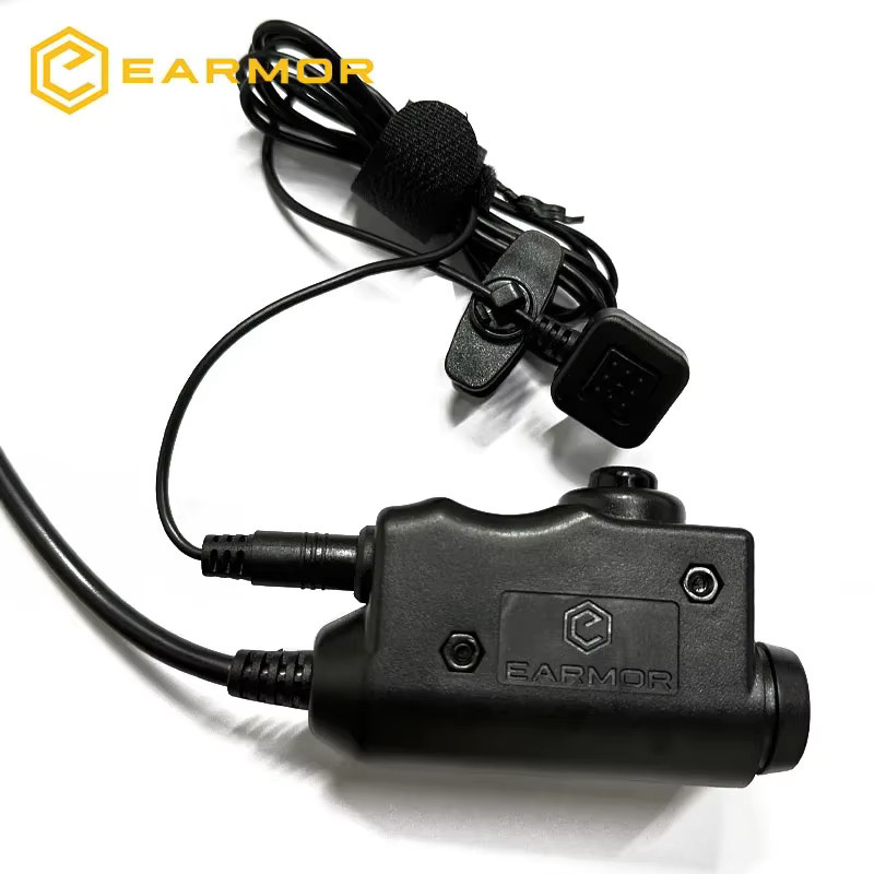 Earmor Taktisches PTT Interface für Kenwood und Baofeng Funkgeräte, Aktiver Gehörschutz M32/M32H in Schwarz - Bild 3