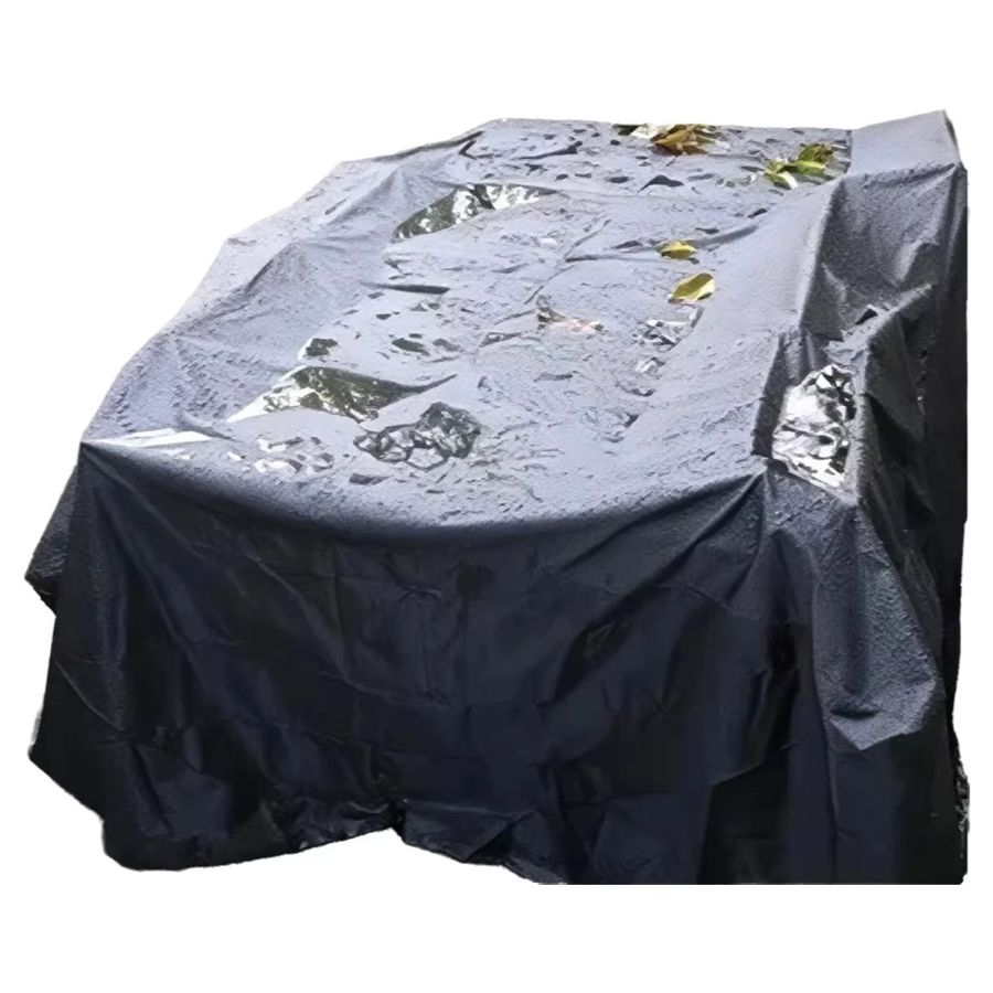 Wasserdichte und sonnenbeständige Schutzhülle für Gartenmöbel aus PVC in Schwarz - Bild 4