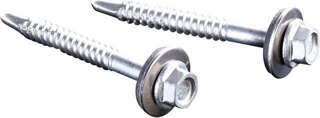 Tetzner und Jentzsch Edelstahlschraube für Stahl-UK inklusive Dichtscheibe, Farbe: Silber, Durchmesser: 5,5 mm, Länge: 50 mm - Bild 1