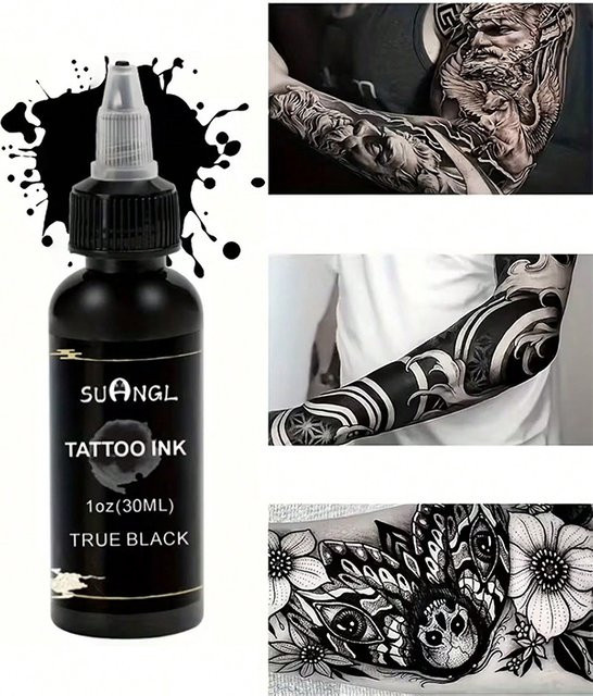 SUANGL Tattoo-Tinte Schwarz, 30 ml - Bild 1