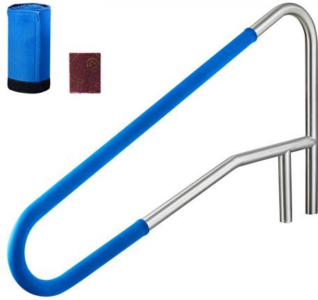 VEVOR Pool Handlauf aus Edelstahl 304 mit rutschfesten Manschetten, B/H: 137,1 x 81,3 cm, belastbar bis 100 kg, für Schwimmbecken und Wasserparks - Bild 1