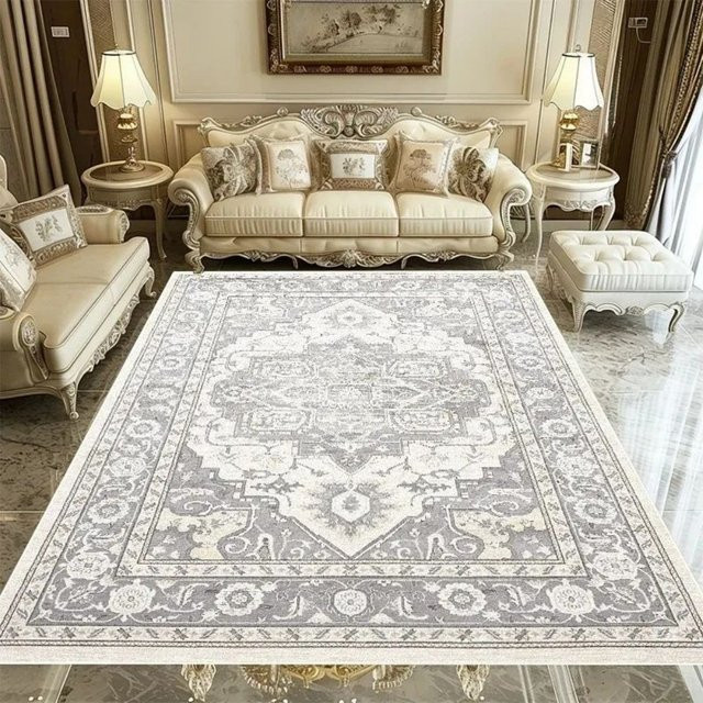 VIKAMA Retro-Luxusteppich im orientalischen Design, rutschfest, für Wohnzimmer und Schlafzimmer, B: 160 cm, T: 80 cm - Bild 1