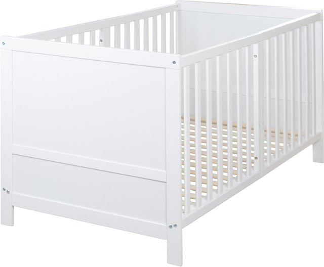 ROBA Kombi-Kinderbett Easy Sleep in Weiß mit Rausfallgitter, B/T/H: 70 x 140 x 78 cm - Bild 1