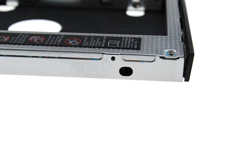 FTBTOC Aluminium SSD-Halterung für 2,5 Zoll Festplatten, SATA 3.0, 9,5 mm, Silber - Bild 4