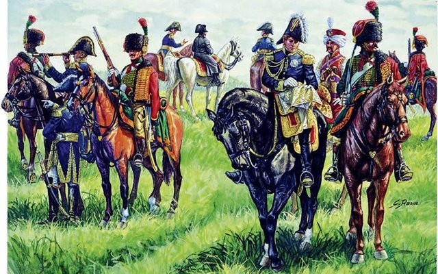 Italeri French Imperial General Staff (1815), Modell, 1:72 - Bild 1