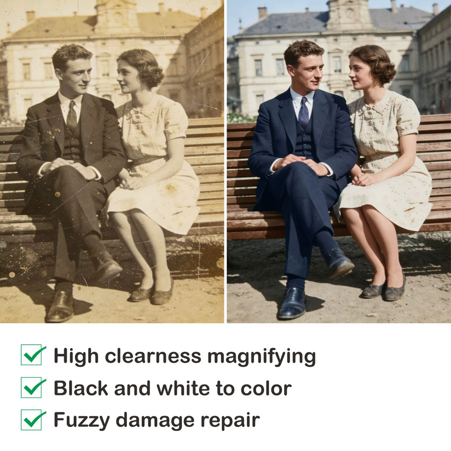 Professioneller Fotoreparatur- und Druckservice zur Behebung von Rissen, Kratzern und Ausbleichen deiner alten Fotos - Bild 2