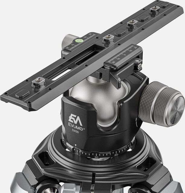 EVUMO Mlok Arca-Schiene Arca-Schwalbenschwanz-Schiene Stativhalterung in Schwarz für Arca Swiss Stativ-Kugelkopf und Schnellwechselplatte - Bild 1