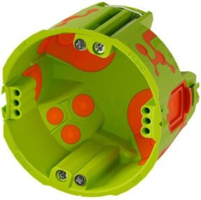 Primo Hohlwand Gerätedose Qnect P200-01 in Grün, Durchmesser: 49 mm - Bild 1