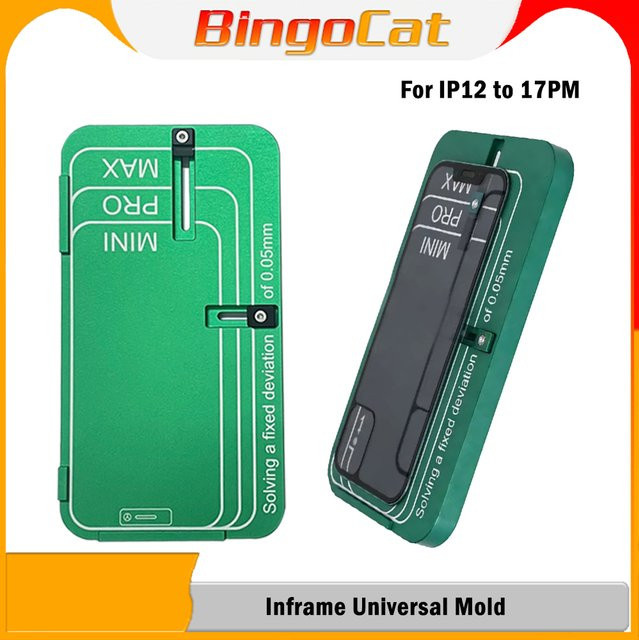 YCS MY Universal-Rahmenausrichtungsform in Grün für iPhone 12-17 Pro Max Touchscreen-Halterung und Reparaturwerkzeug - Bild 1