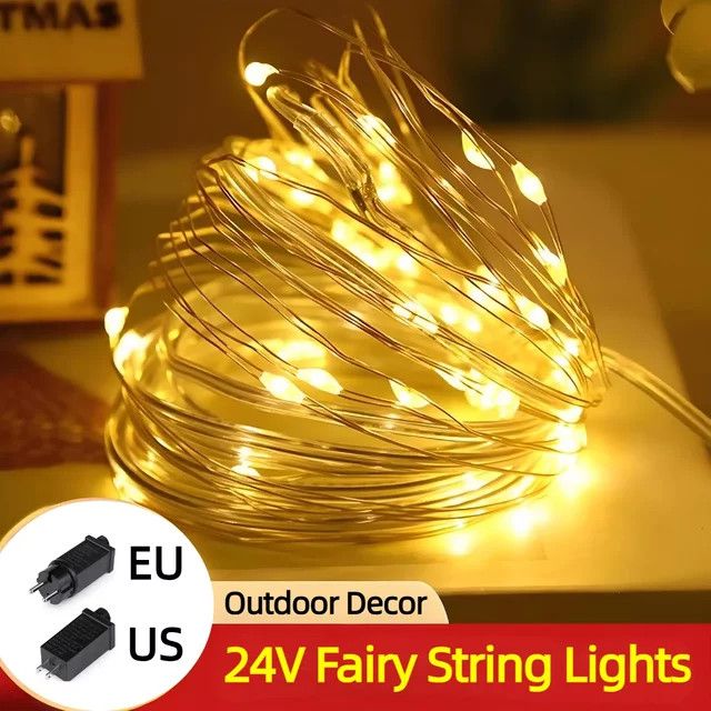 Gyarfas LED-Lichterkette Weihnachtsdekoration mit 8 Modi für Garten, Hochzeit und Party - Bild 1