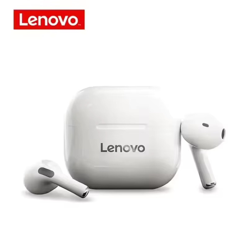 Lenovo LP40 True Wireless Bluetooth Kopfhörer TWS mit Touch Control in Weiß - Bild 1
