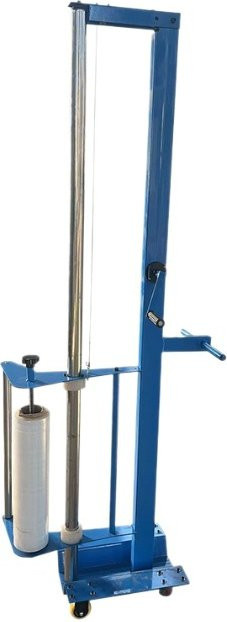 YunlinLi Palettenwickelmaschine Blau, Manuelle Stretchfolienwickler Verpackungsausrüstung aus Metall, Höhe: 250 cm, Breite: 200 cm - Bild 1