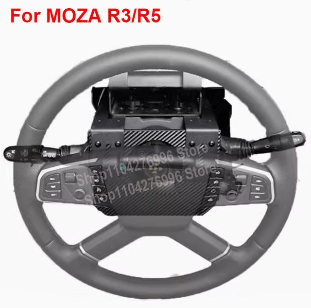 Moza Simulation Racing Euro Karte Blinker und Wischer Schalter Kit in Schwarz für Moza R3 und R5 Gaming Lenkräder - Bild 1