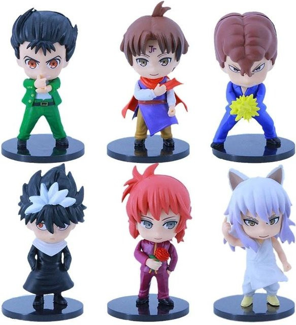 MIFEN YuYu Hakusho Anime Figuren Yuusuke Urameshi Kurama 6-teiliges Set - Bild 1
