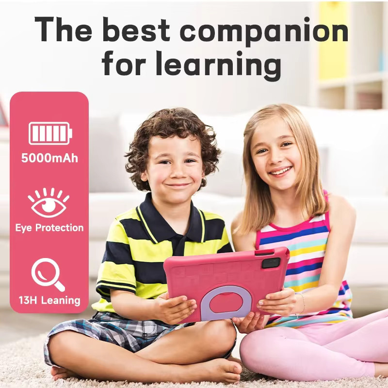 Paitanry Kinder-Tablet 10,1 Zoll in Pink mit Android 15, 64 GB Speicher, 8 GB RAM, Octa-Core-CPU, WiFi 6 und 5000 mAh Akku - Bild 3