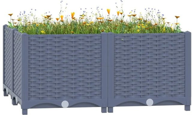 Hochbeet furnicato aus Polypropylen B/T/H: 80 x 80 x 38 cm - Bild 1