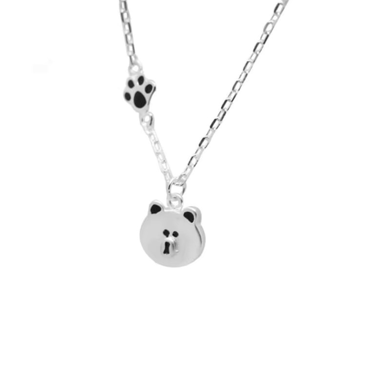 GaGa-Duck Halskette, Bären-Design, 925 Silber, Damen - Bild 4