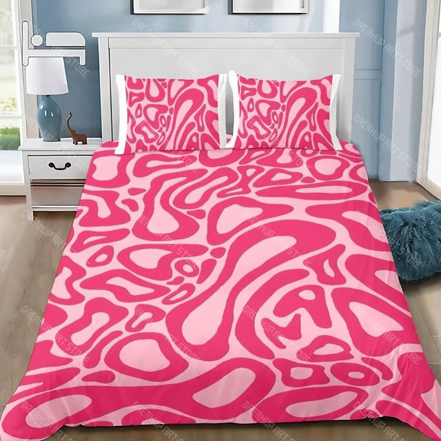 Bettwäscheset mit Lando Norris Motiv aus Mikrofaser, bestehend aus Bettbezug und Kissenbezug, Farbe Pink, B/H: 90 x 200 cm - Bild 1