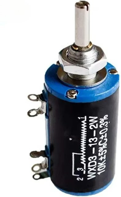 YTDMEN WXD3-13-2W Drahtgewickeltes Multi-Turn-Potentiometer in Blau mit 10 Runden - Bild 1