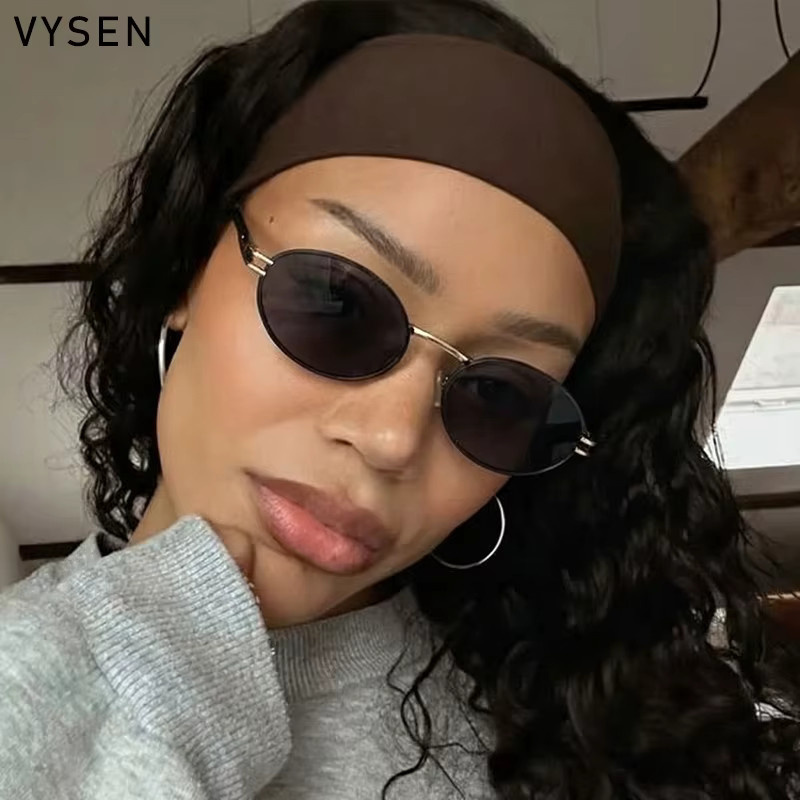 VYSEN Sonnenbrille, oval, Vollrand, Metall, Damen - Bild 2