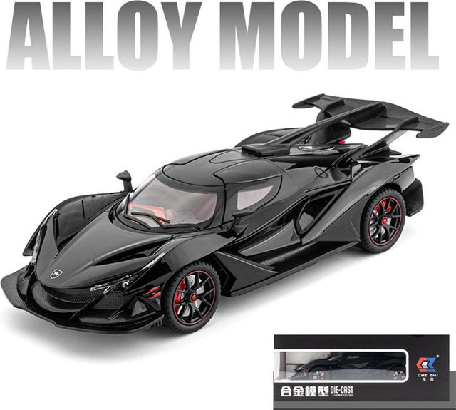 Fourall- Model Cars Apollo IE Intensa Emozione, Modellauto, 1:24, schwarz, mit Licht und Sound - Bild 1