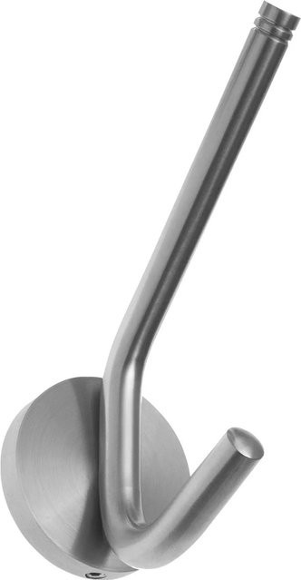 Technik Team Huthaken Jaina Rosette aus Edelstahl gebürstet in Silber, Durchmesser: 5,8 cm, Höhe: 14,5 cm - Bild 1