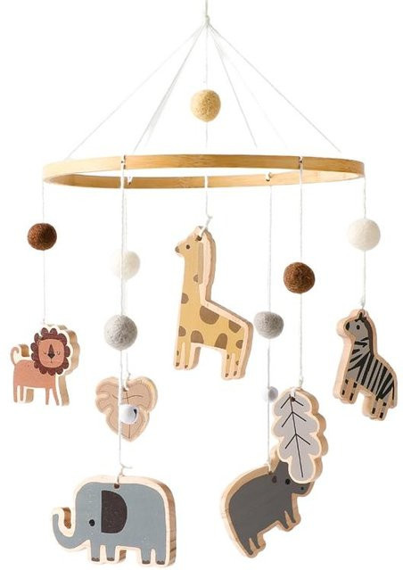 Binchi Outdoor Product Mobile Bettglocke, Holz, Tiere, ab 0 Jahre - Bild 1