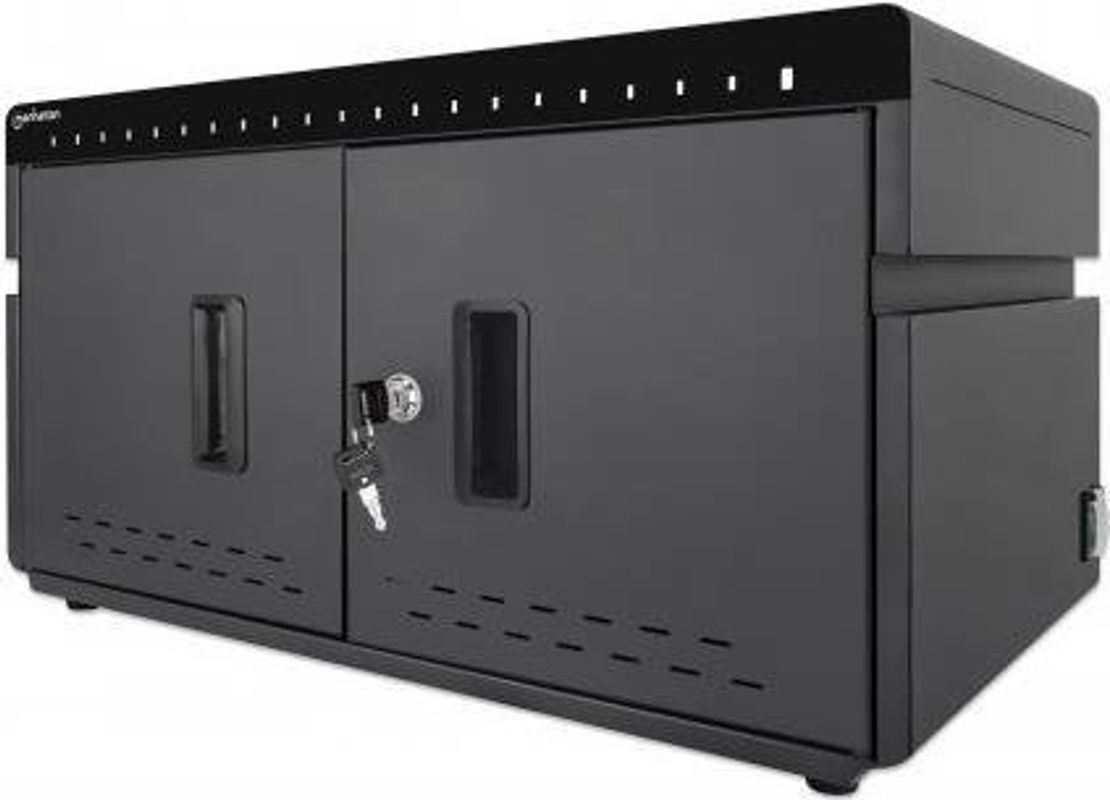 Manhattan 20-Port Ladeschrank mit 20 USB-C PD-Ports, 360 W Gesamtleistung, schwarz - Bild 2