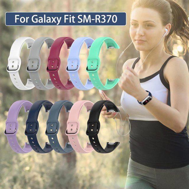 KONNWEI Uhrenarmband Silikon, Samsung Galaxy Fit SM R370, grau - Bild 1