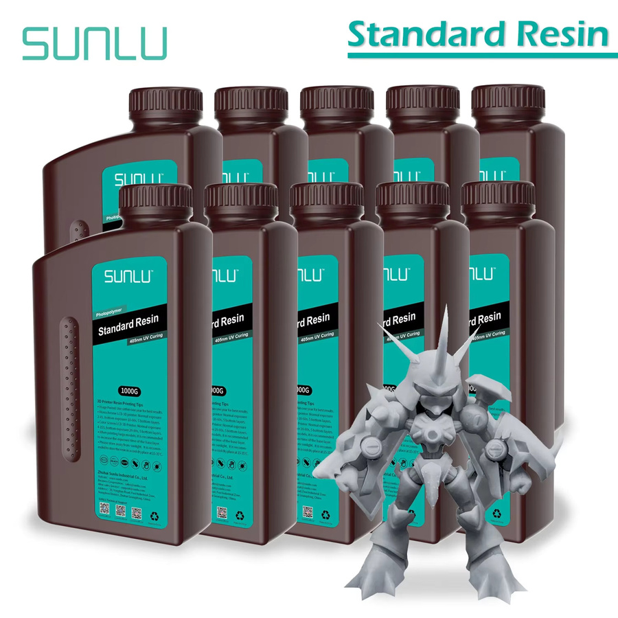 SUNLU Standard lichtempfindliches Resin für den 3D-Druck in Grau und Multicolour - Bild 3