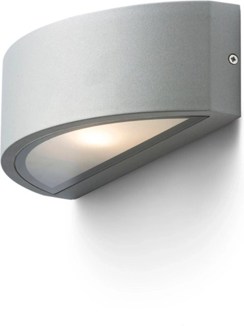 Rendl Außenleuchte LESA Wandleuchte aus Aluminiumdruckguss in Silbergrau mit 26 W und IP54 Schutzklasse - Bild 1