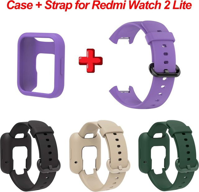 Xiaomi Uhrenarmband Silikon, Schwarz, Redmi Watch 2 Lite, Redmi Watch 2 - Bild 1
