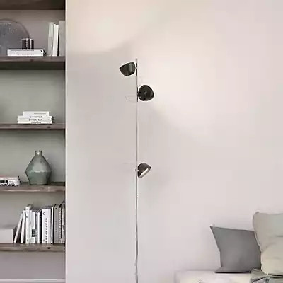 Baltensweiler Irio Stehleuchte LED 3-flammig, schwarz eloxiert, dimmbar mit Dim-to-Warm Funktion - Bild 1