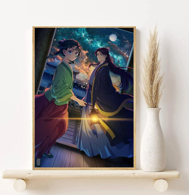 Ästhetisches Wandposter Die Tagebücher einer Apothekerin Maomao von August Art Museum, wasserdichte Illustration in Mehrfarben, Breite: 60 cm, Höhe: 100 cm - Bild 1