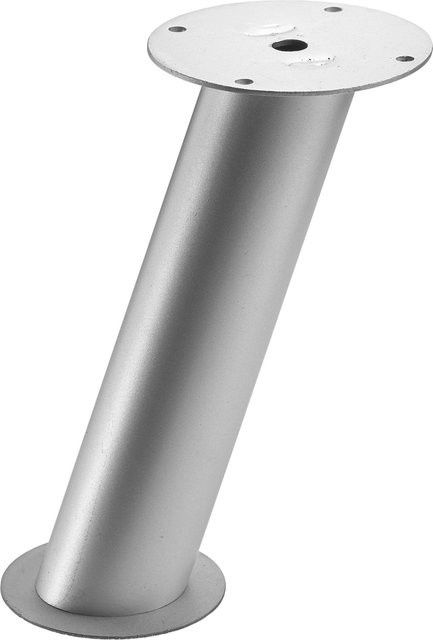 Hettich Theken-Konsole Rund in Silber Aluminium-Optik, 2 Stück - Bild 1