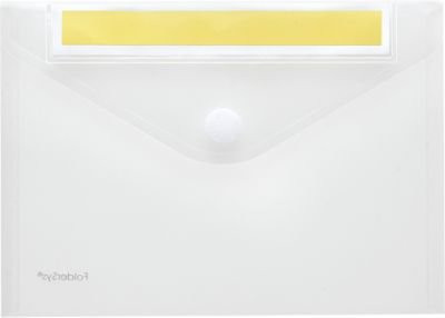FolderSys Dokumententasche aus Kunststoff, DIN A5 quer, transparent, 10 Stück - Bild 1