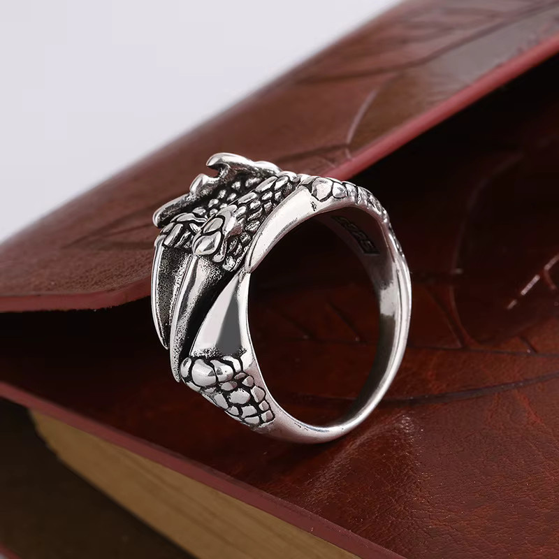 GaGa-Duck Ring, 925 Silber, Dragon Claw, Unisex - Bild 4